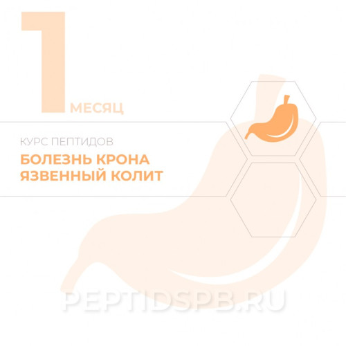 Пептиды при болезни крона, язвенном колите 1-й месяц